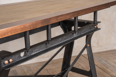 industrial metal table