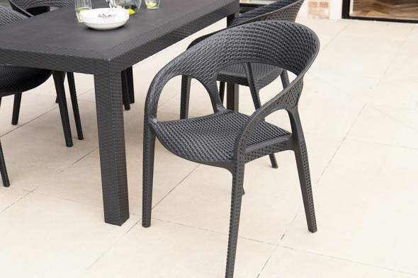 Madrid Outdoor Carver Chair - Grey