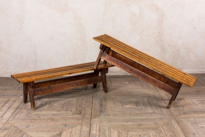 wooden dining bench