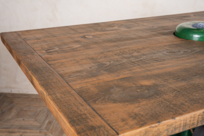 industrial wooden table