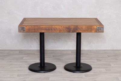 butchers-block-table-on-round-bases