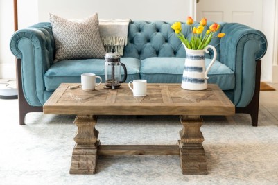 Castle Double Pedestal Coffee Table