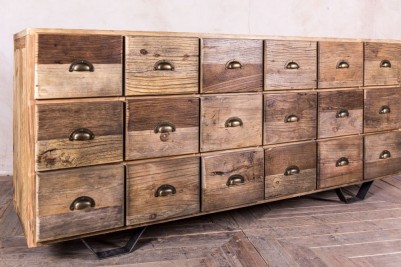 wooden multi drawer sideboard