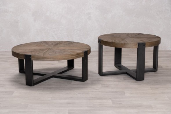 Keaton Round Wooden Coffee Table