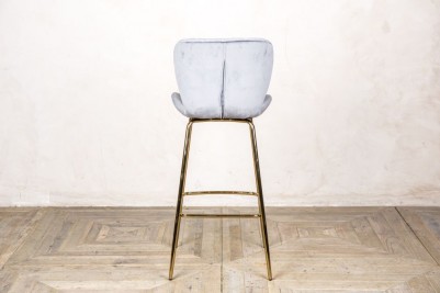 back of cool grey bar stool