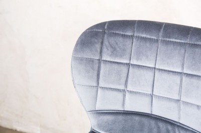 cool grey lily velvet seat