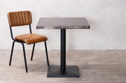 metal-top-cafe-table-square-base-and-arlington-chair