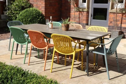 monza-outdoor-dining-table-with-colourful-chairs