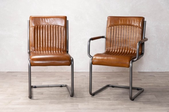 Newbury Leather Dining Room Chairs