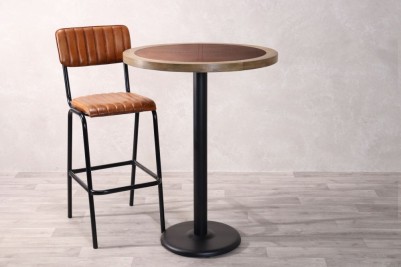 Round Copper Top Café Bar Table Range