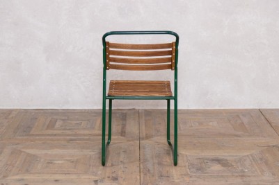 Vintage Cox Dark Green Canvas Stacking Chairs