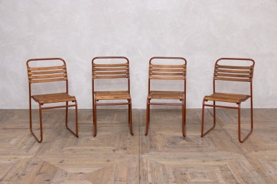 Vintage Cox Brown Stacking Chairs