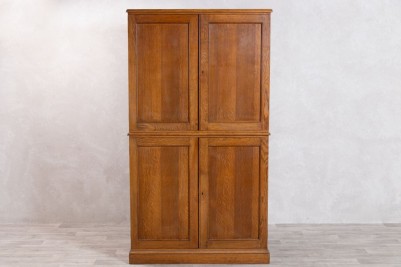 solid-oak-cabinet-with-drawers-doors-closed