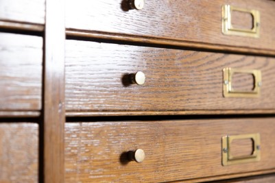 solid-oak-cabinet-with-drawers-close-up