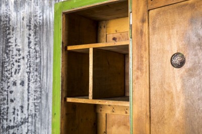 wooden larder cupboard