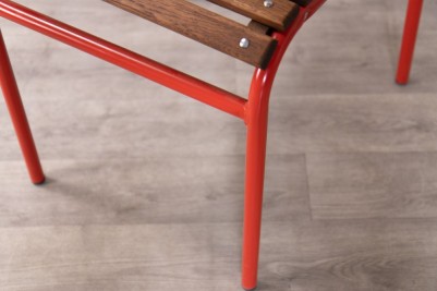 red-summer-outdoor-chair-close-up