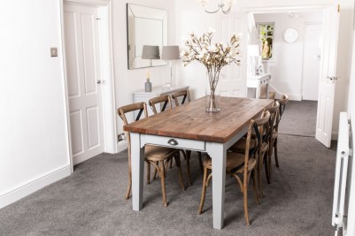 country style pine table and chairs