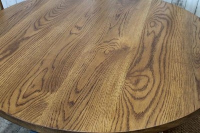 oak pedestal table