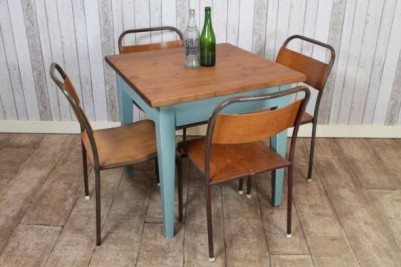 Handmade Restaurant Tables with Wooden Bases