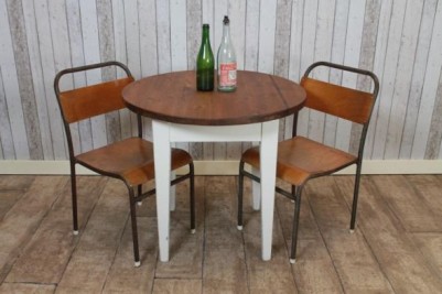 Handmade Restaurant Tables with Wooden Bases