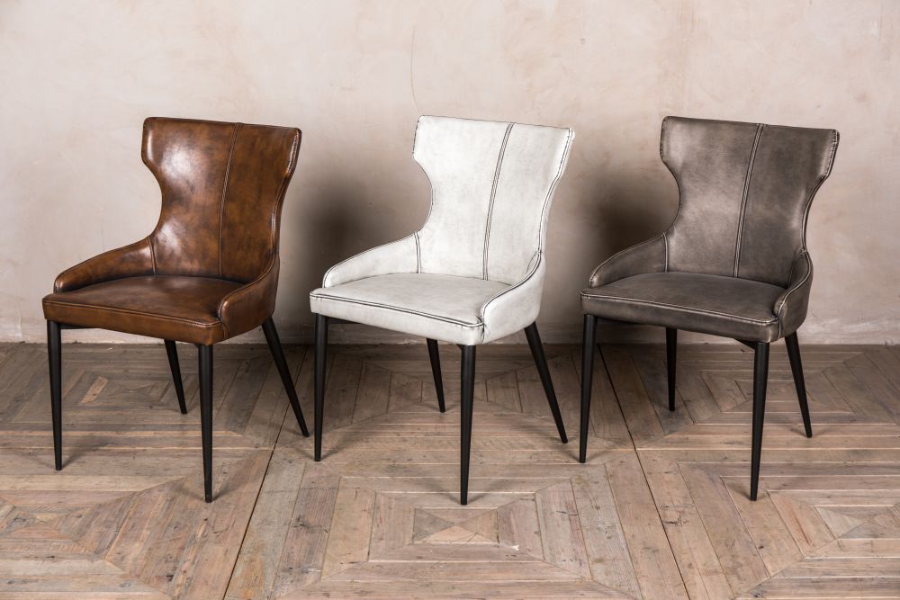 upholstered wingback dining chairs